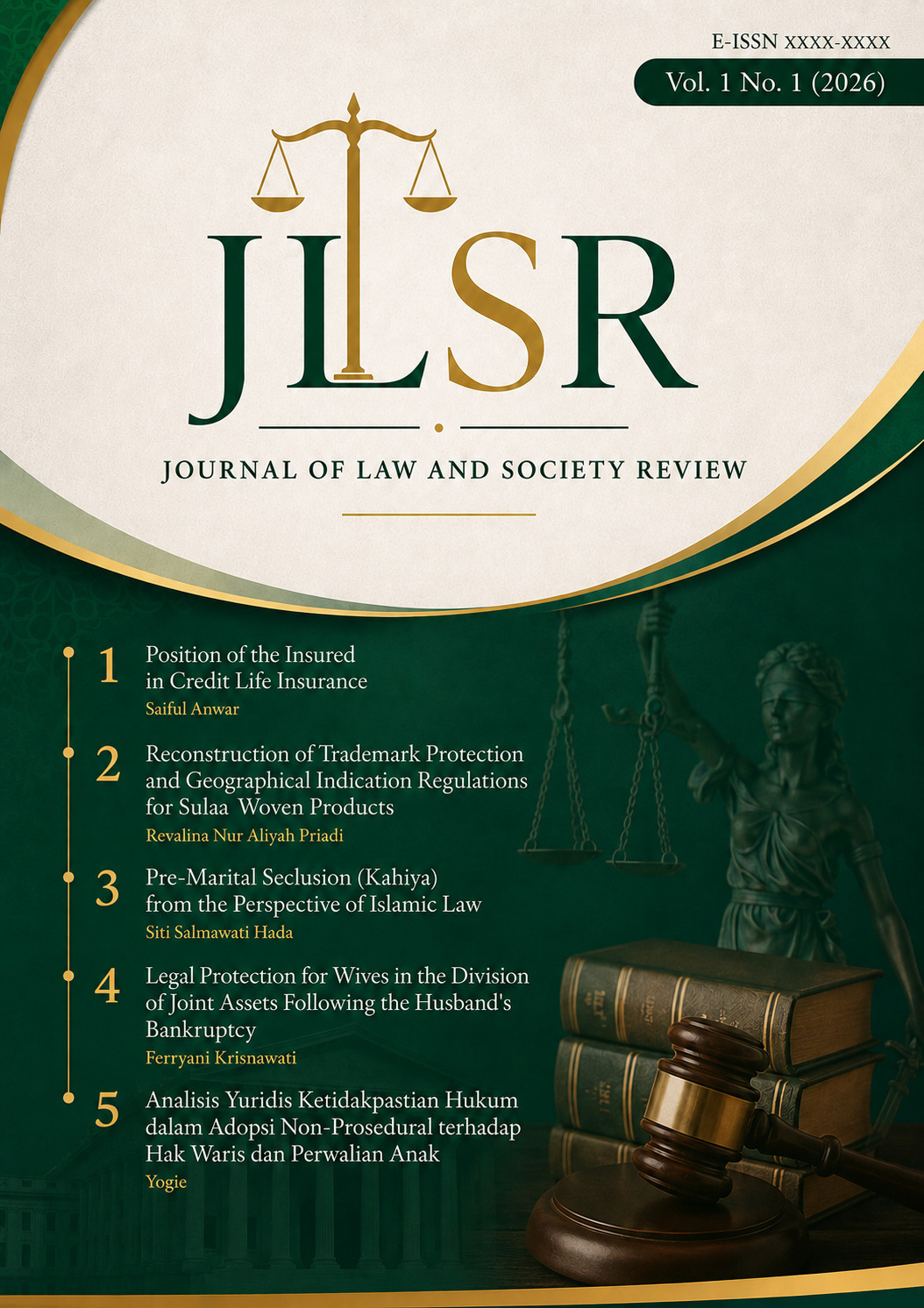 					View Vol. 1 No. 1 (2026): Journal of Law and Society Review (JLSR)
				